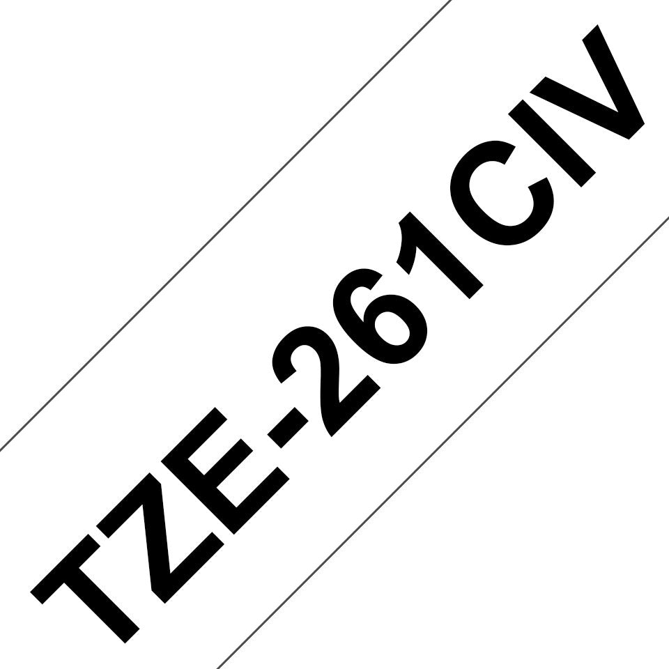 EAN 4977766685566 - Brother TZE261CIV cinta para impresora de etiquetas Negro sobre blanco imagen 2