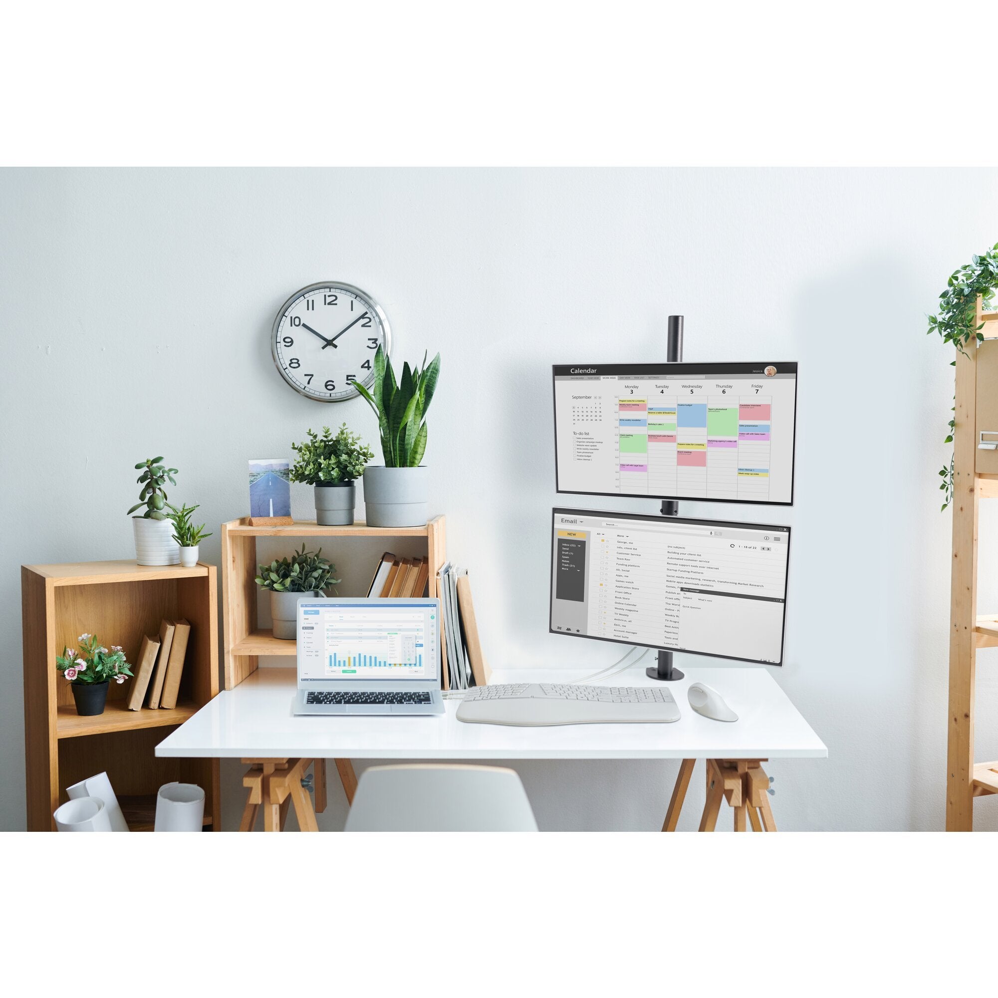 EAN 0085896538028 - Kensington K53802WW soporte para monitor 81,3 cm (32") Escritorio Negro imagen 9
