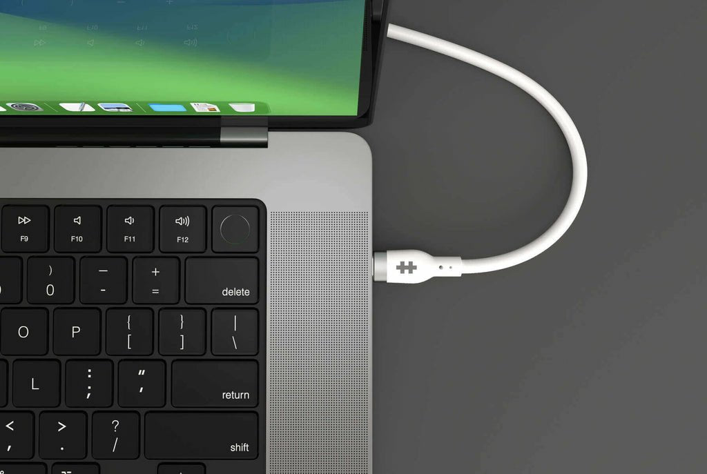 Hyper 1m Silicone 240w Usb-C Cable De Carga - White