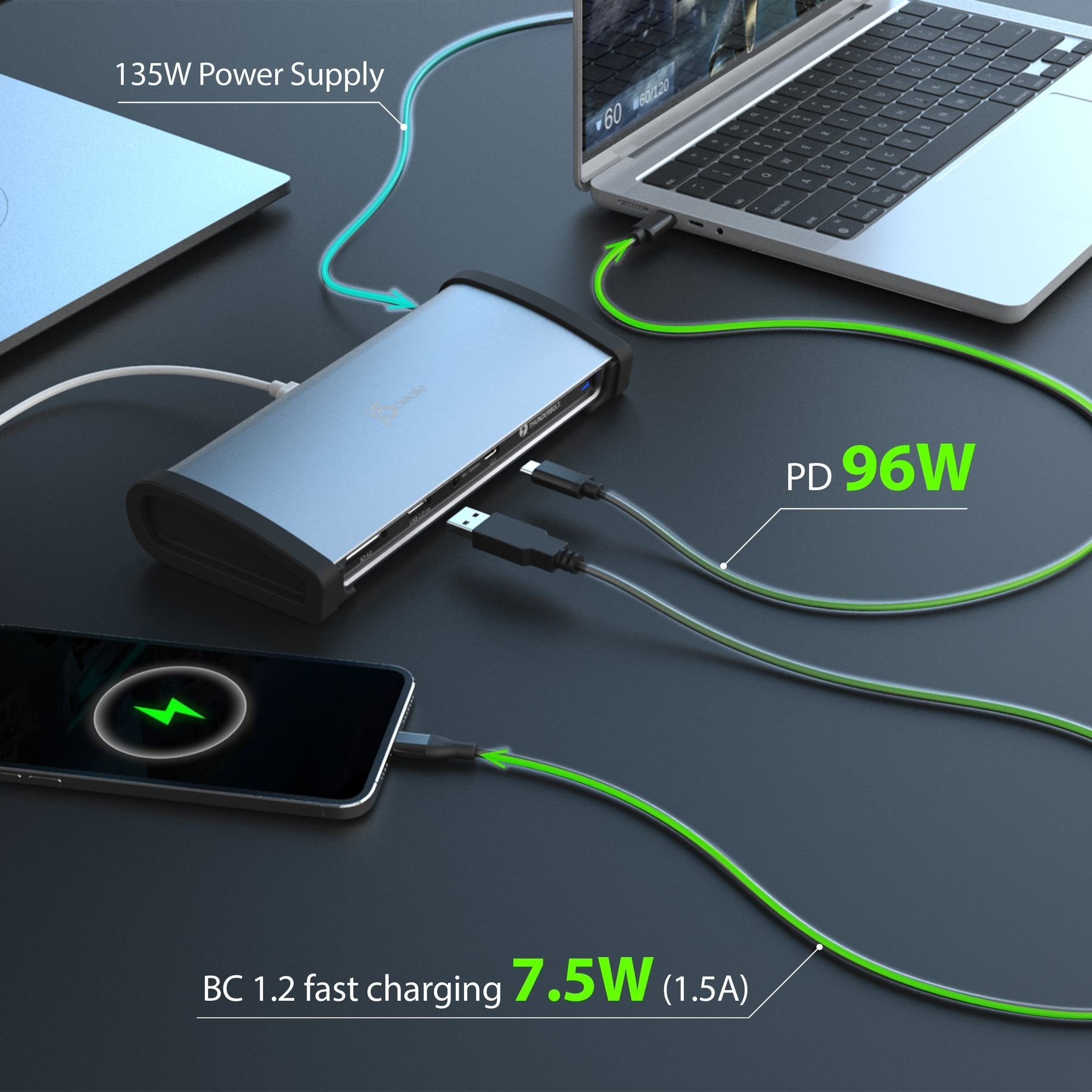 J5create Jtd562-En - Estación De Acoplamiento 8k Thunderbolt 4 - Ue