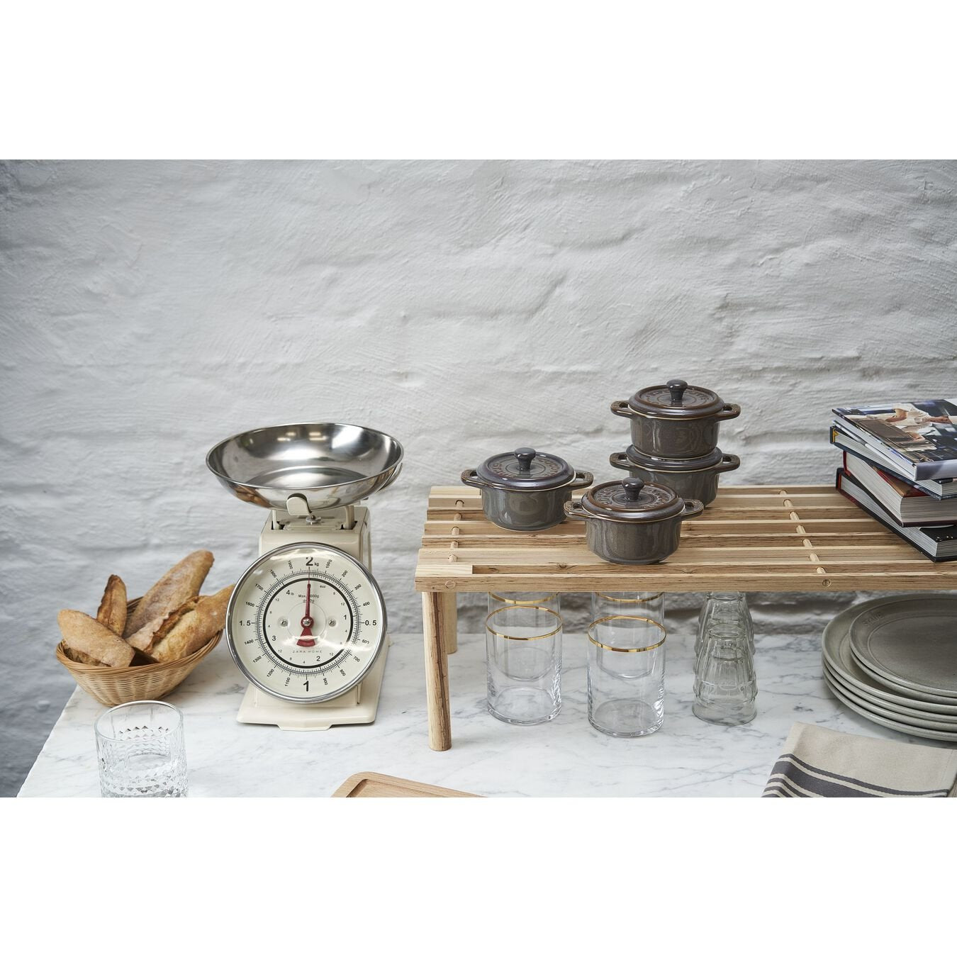 Staub Mini Cocotte Set 4-Tlg. Rund, Keramik, Antik-Grau