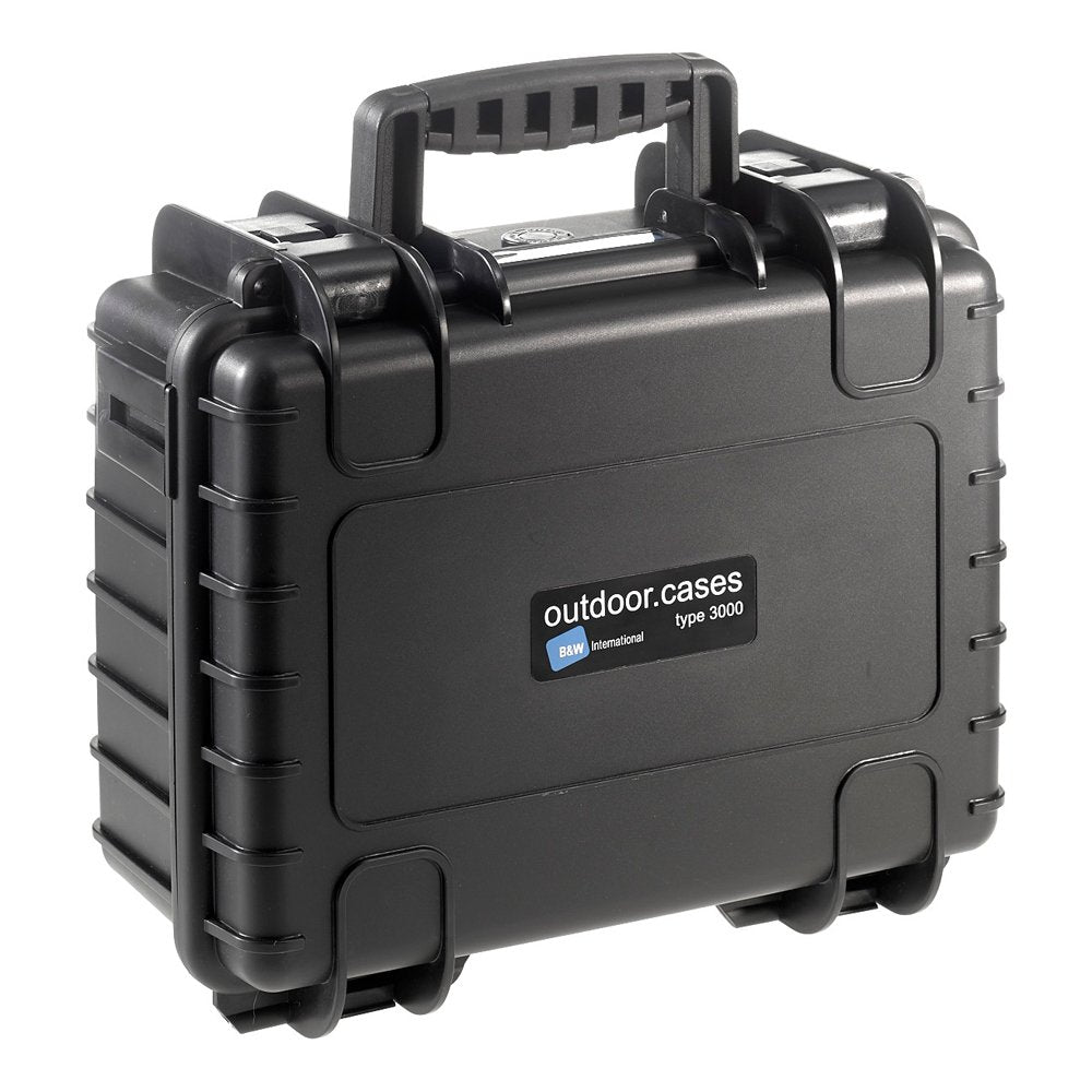 B&W Outdoor Case Type 3000 Negra Con Inserto De Espuma Precortado