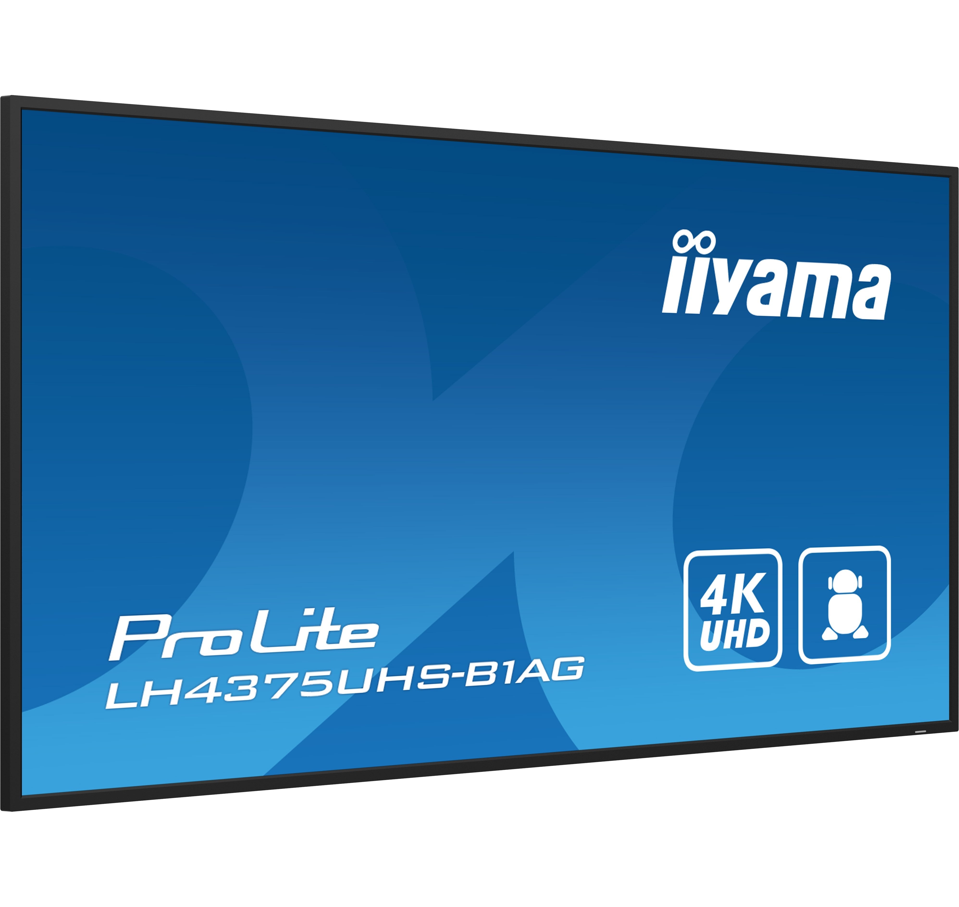 Pantalla De Señalización Iiyama Lh4375uhs-B1ag 42.5" Lcd 500 Cd / M² 4k Ultra Hd Procesador Incorporado Android 8.0 18/7