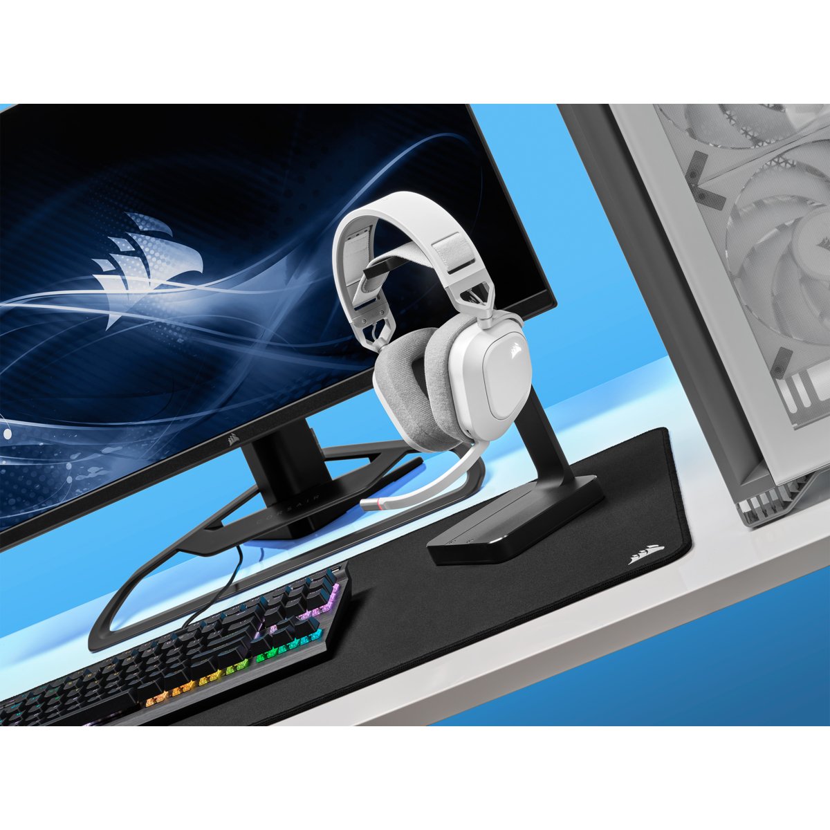 EAN 0840006635192 - Corsair HS80 RGB Auriculares Inalámbrico Diadema Juego Blanco imagen 6