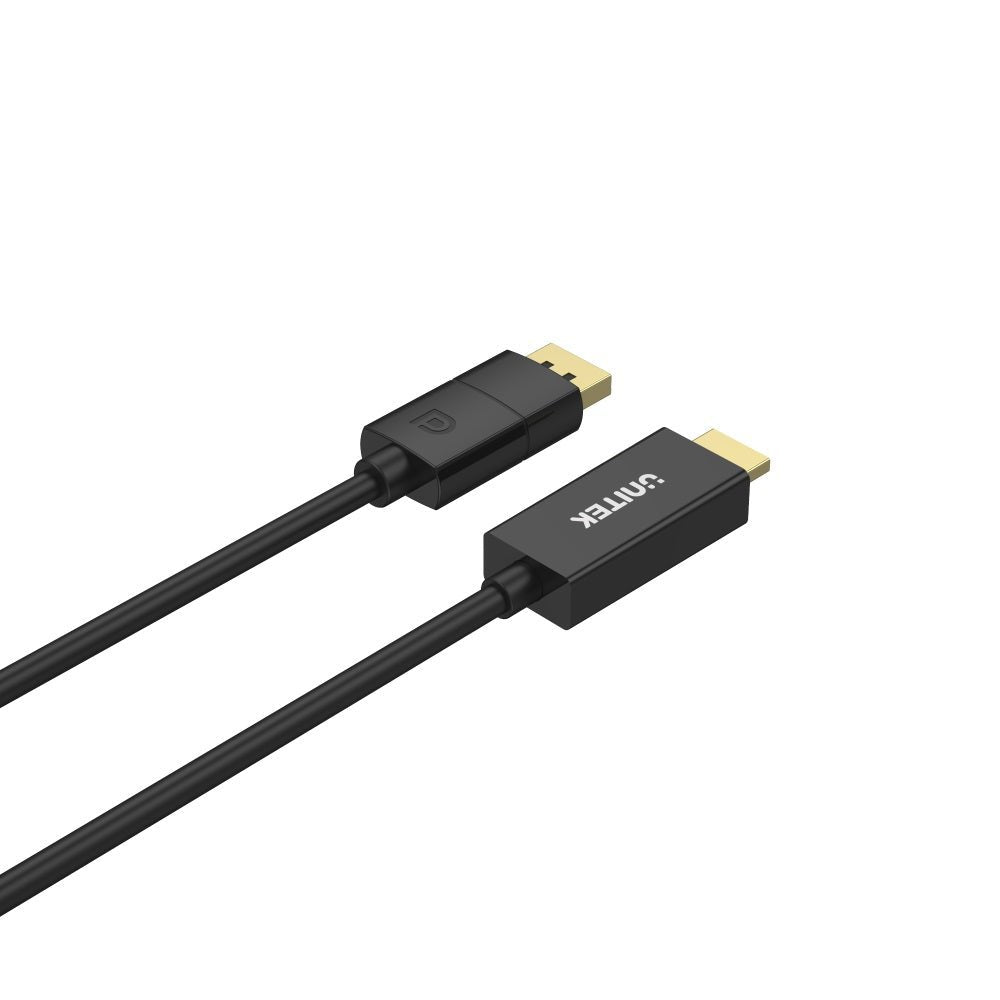 EAN 4894160048462 - UNITEK V1608A adaptador de cable de vídeo 1,8 m DisplayPort HDMI Gris imagen 2