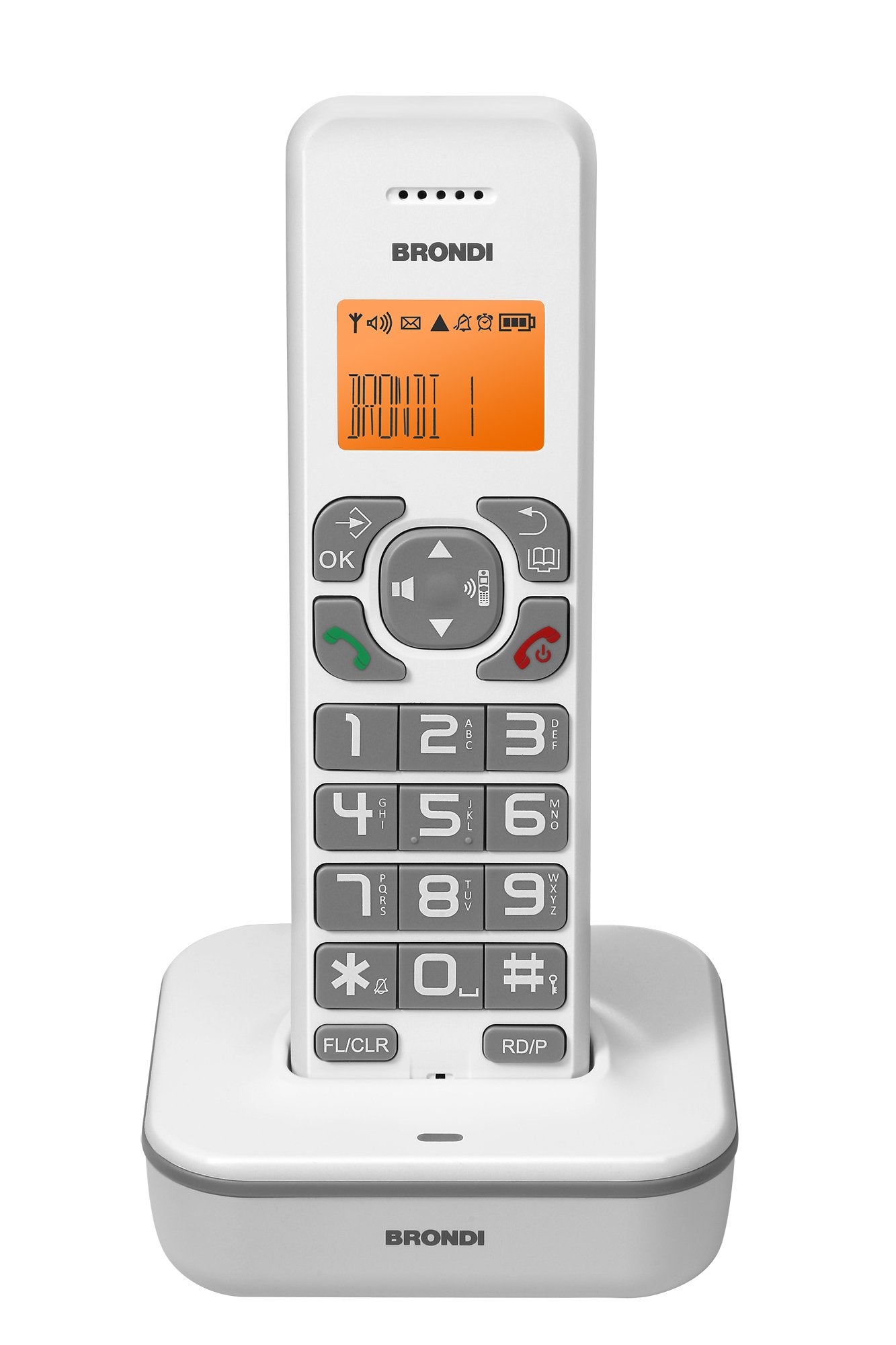 EAN 8015908780710 - Brondi Bravo Star Teléfono DECT Identificador de llamadas Gris, Blanco imagen 1