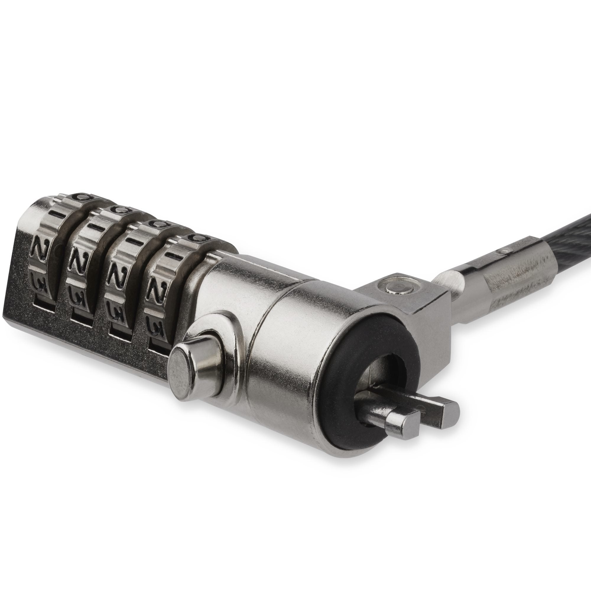Startech.Com Cable Con Candado De Seguridad Con Clave Para Ordenador Portátil - Con Bisagra Giratoria - Con Candado De Combinación De 4 Dígitos