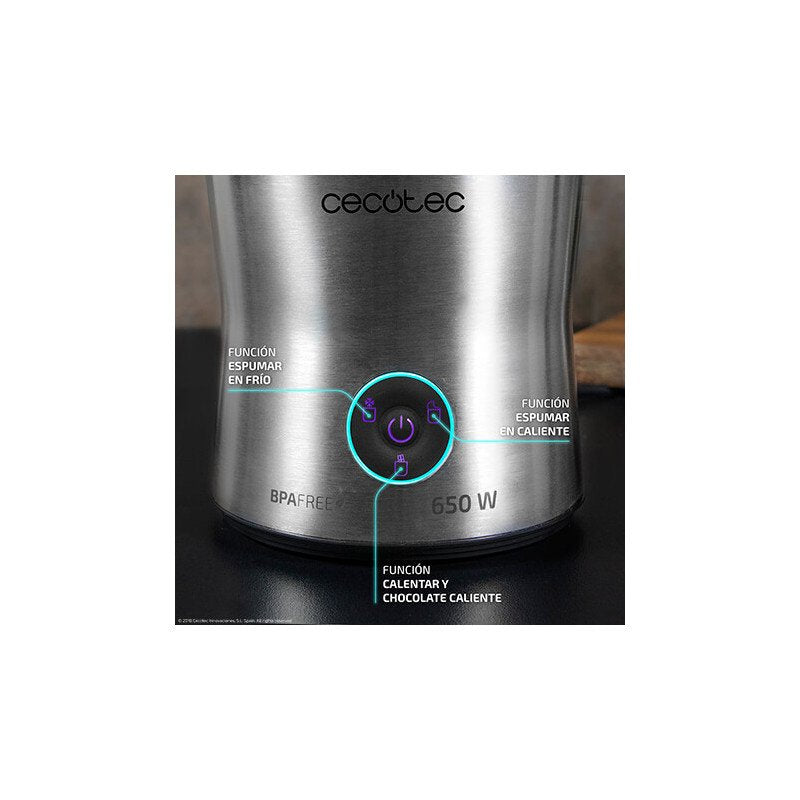EAN 8435484015189 - Cecotec 01518 espumador o calentador de leche Automatic milk frother/warmer Plata imagen 3