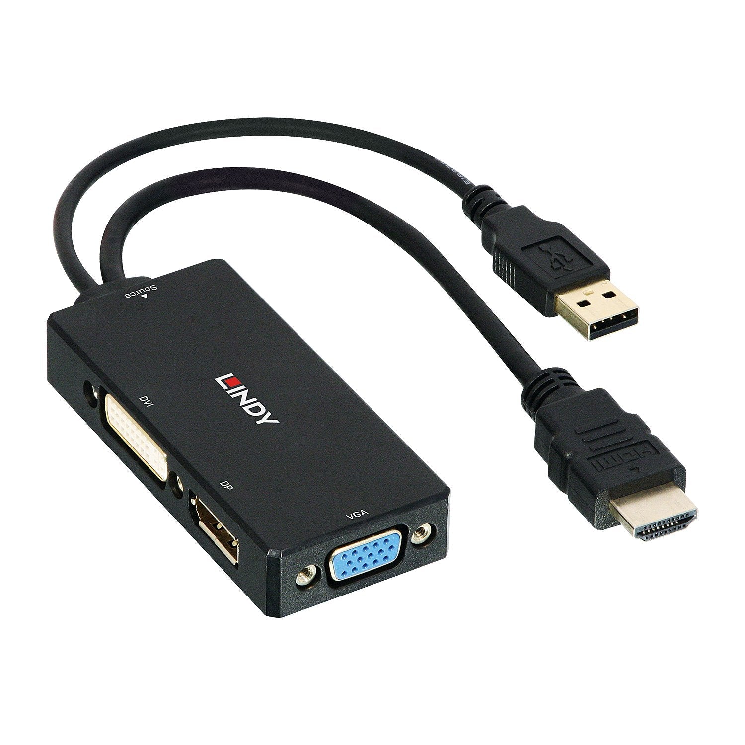 EAN 4002888381826 - Lindy 38182 adaptador de cable de vídeo 0,15 m Negro imagen 1
