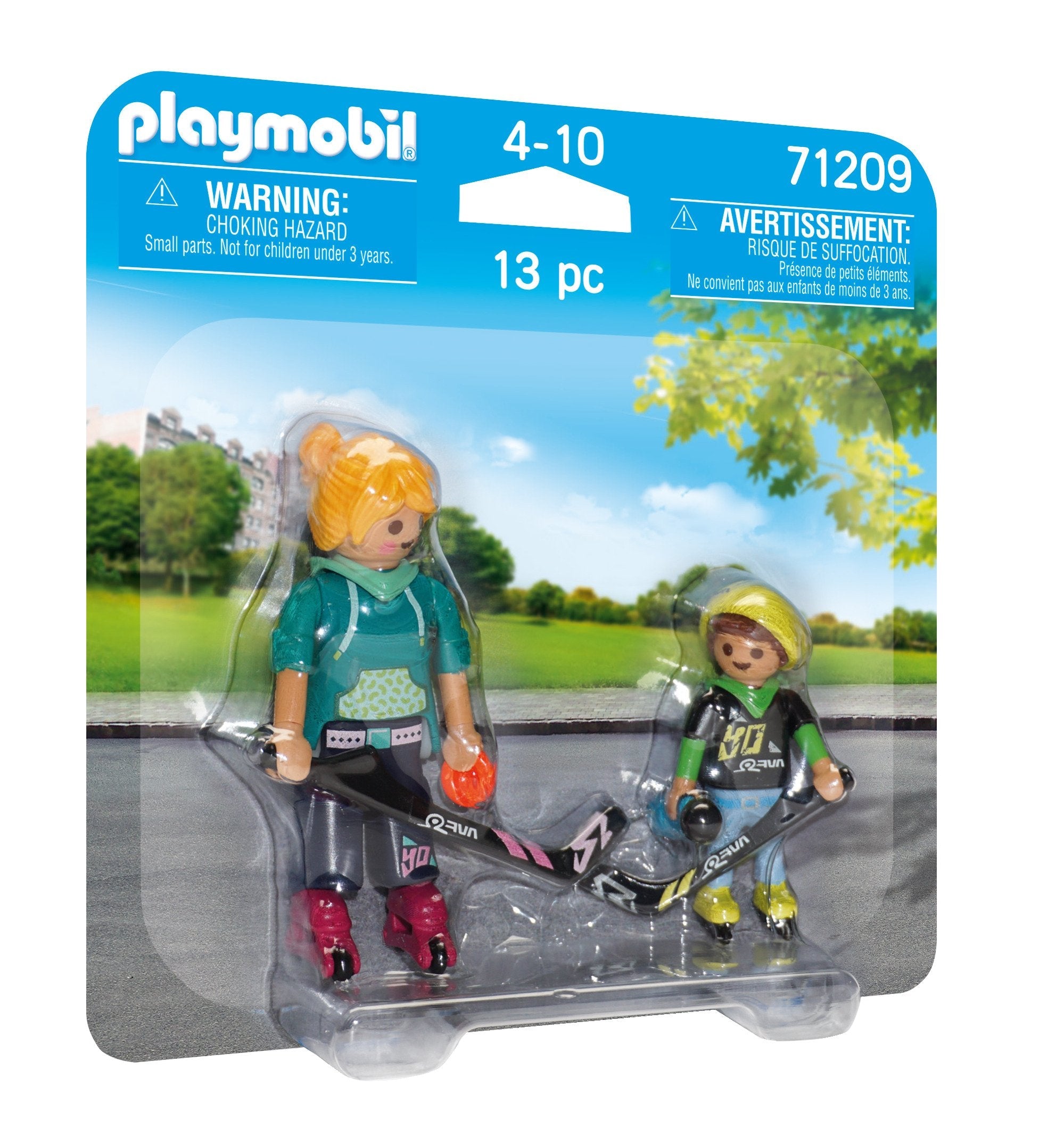 Playmobil 71209 Duopack Hocky Sobre Patrines Con Palos Y Disco.
