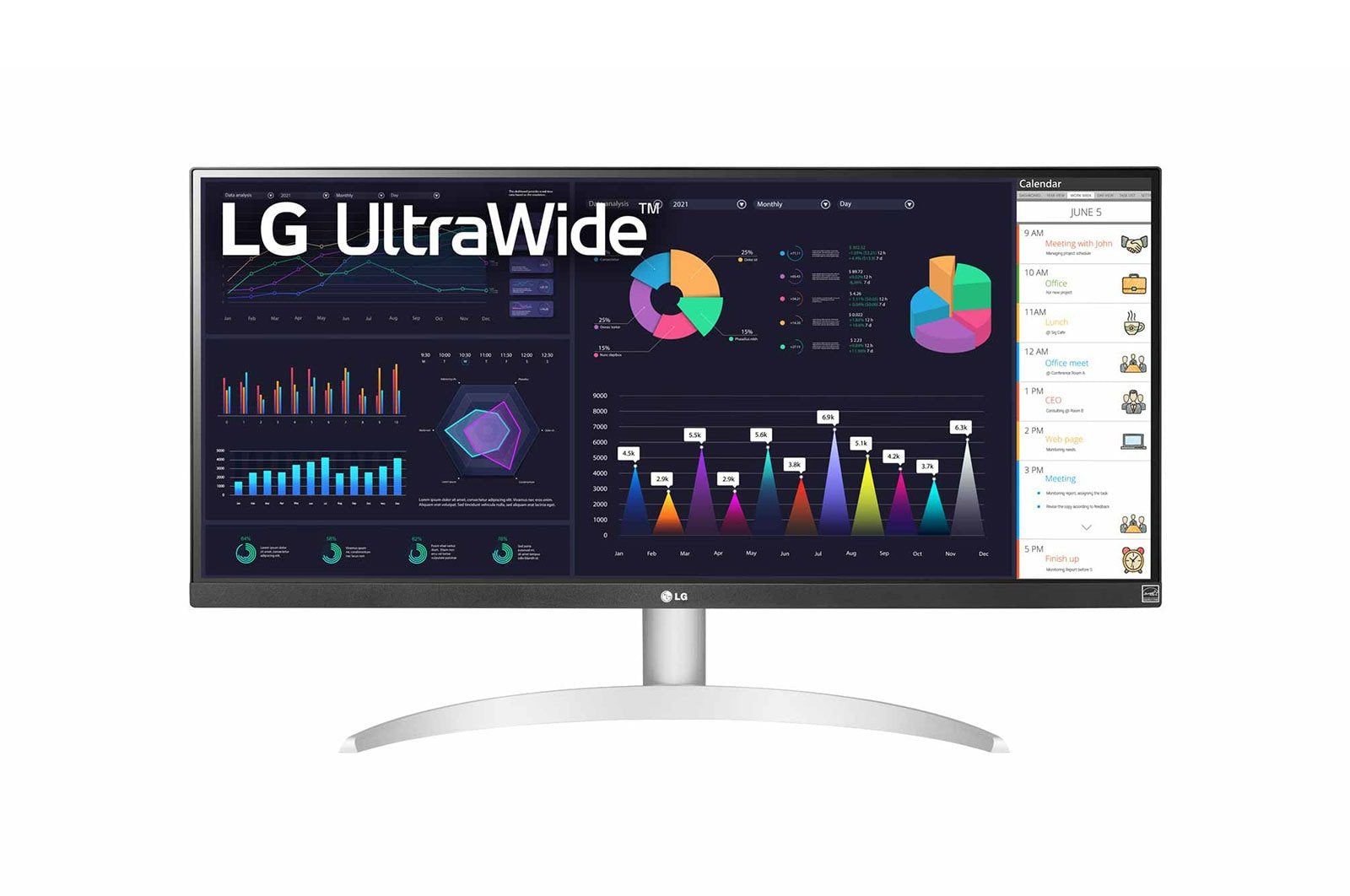Monitor Lg 29wq600-W 29" Ips 2560x1080 21:9 5ms 250cdm2 Hdmi