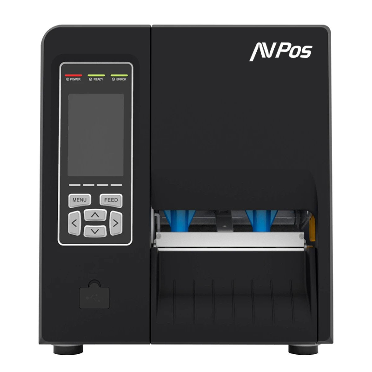 Impresora Avpos E1 Termica Etiquetas Industrial - Velocidad 203mm/S - Resolucion 300 Dpi - Usb, Serie Y Lan - Color