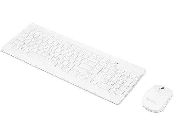 Lenovo Accessories 510 Wireless Combo Keyboard & Mouse (White)-Us English (103p)