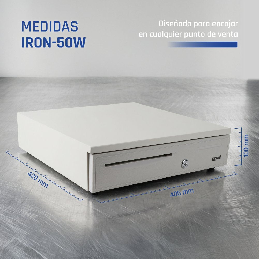 EAN 8435364317440 - iggual IRON-50W Cajón de efectivo automático y manual imagen 6