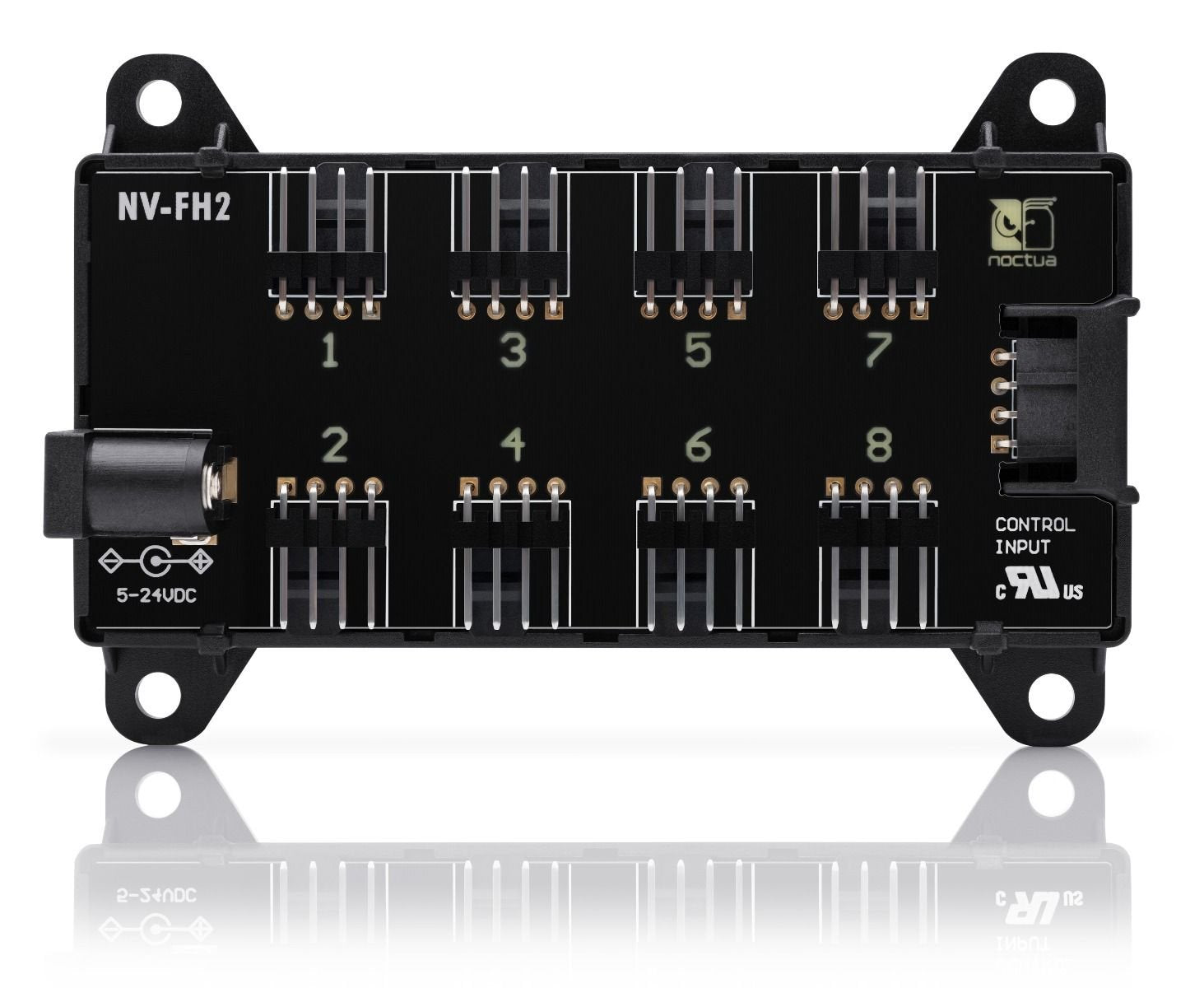 Hub De Ventilador De 8 Puertos Noctua Nv-Fh2, Controlador De Ventilador Negro Nv-Fh2