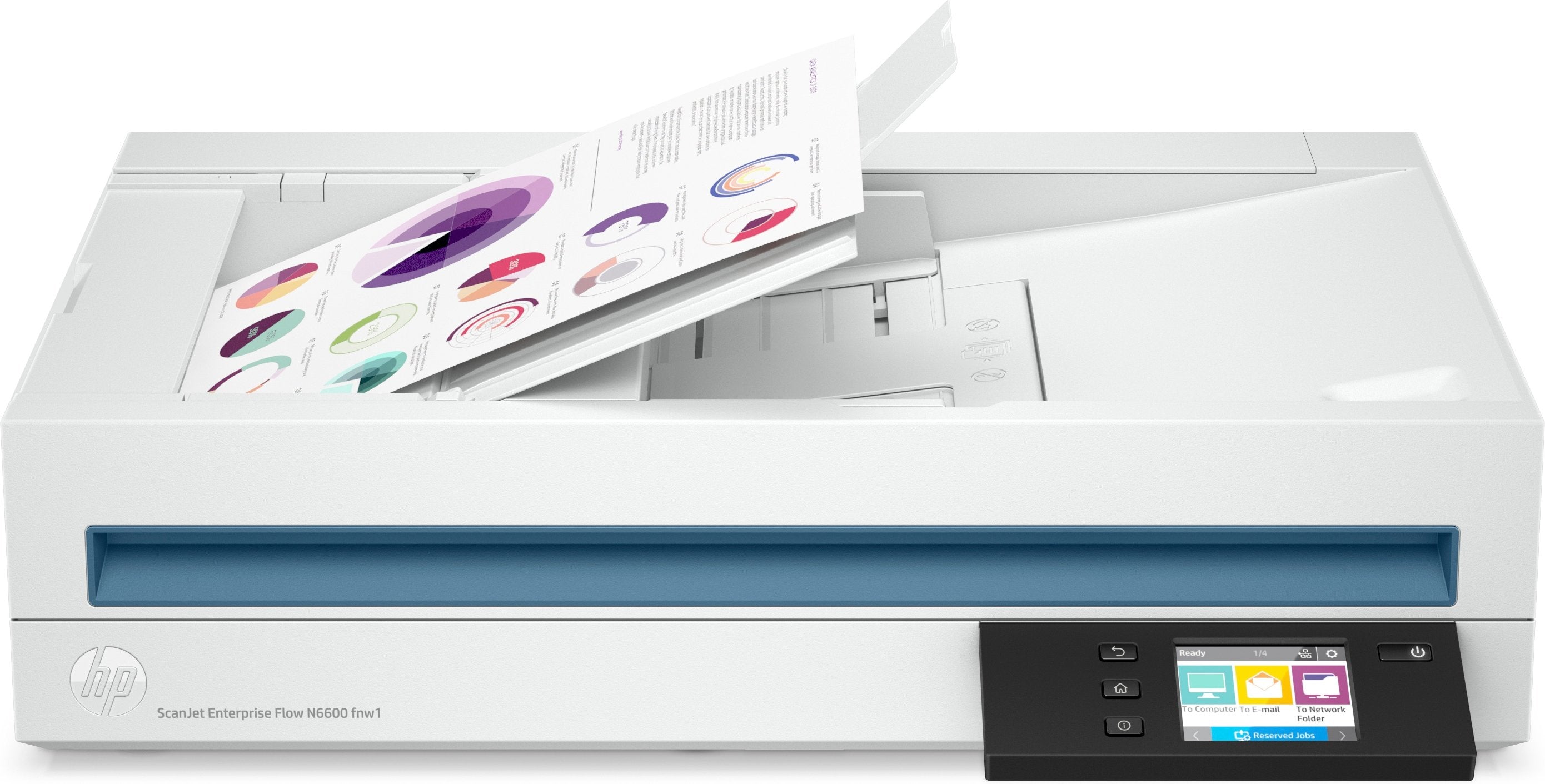 EAN 0195697674396 - HP Scanjet Enterprise Flow N6600 fnw1 Escáner plano y alimentador automático de documentos (ADF, Automati imagen 2