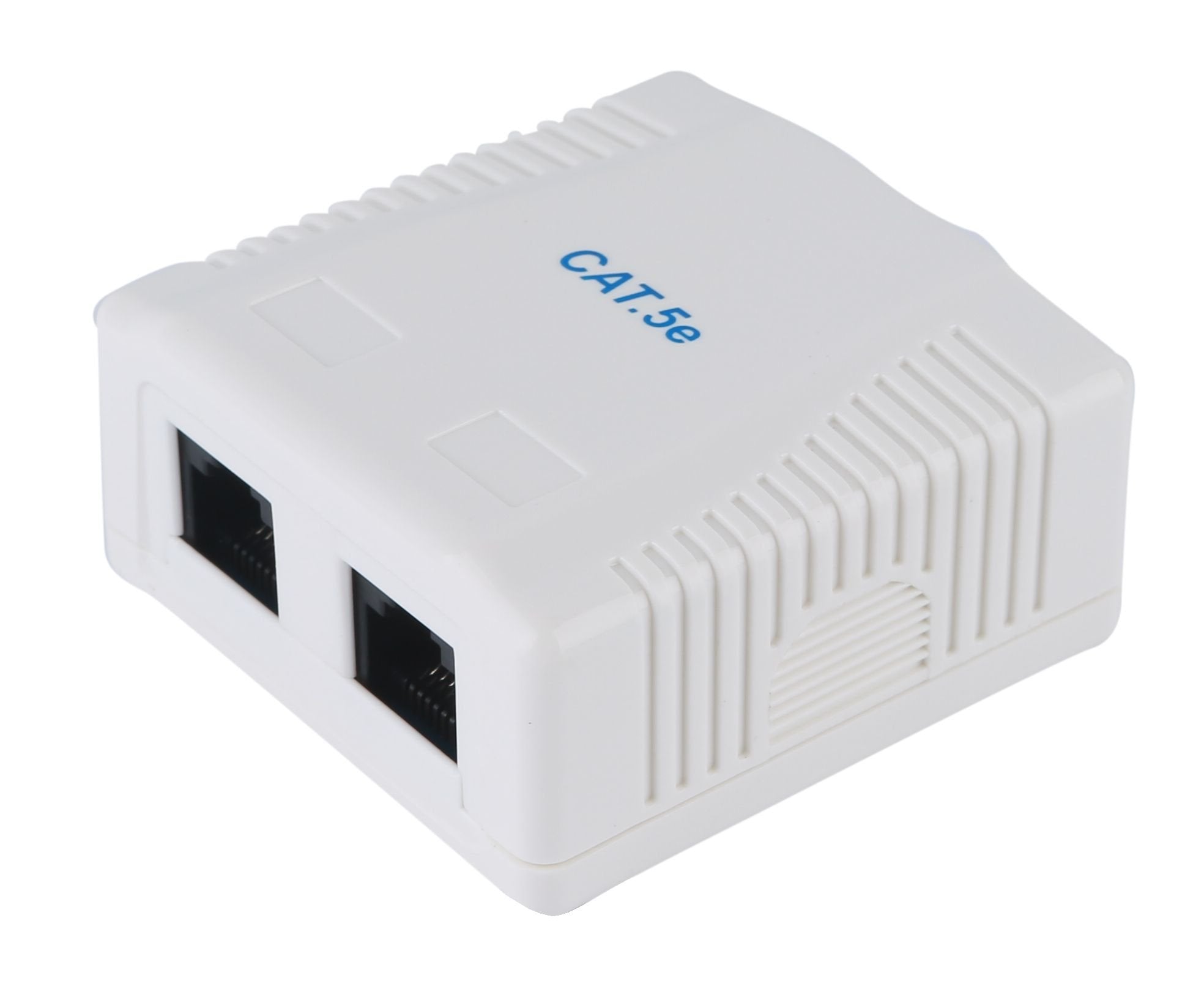 Roseta De Superficie Categoria 5e 2 Hembras Rj45 Color Blanco