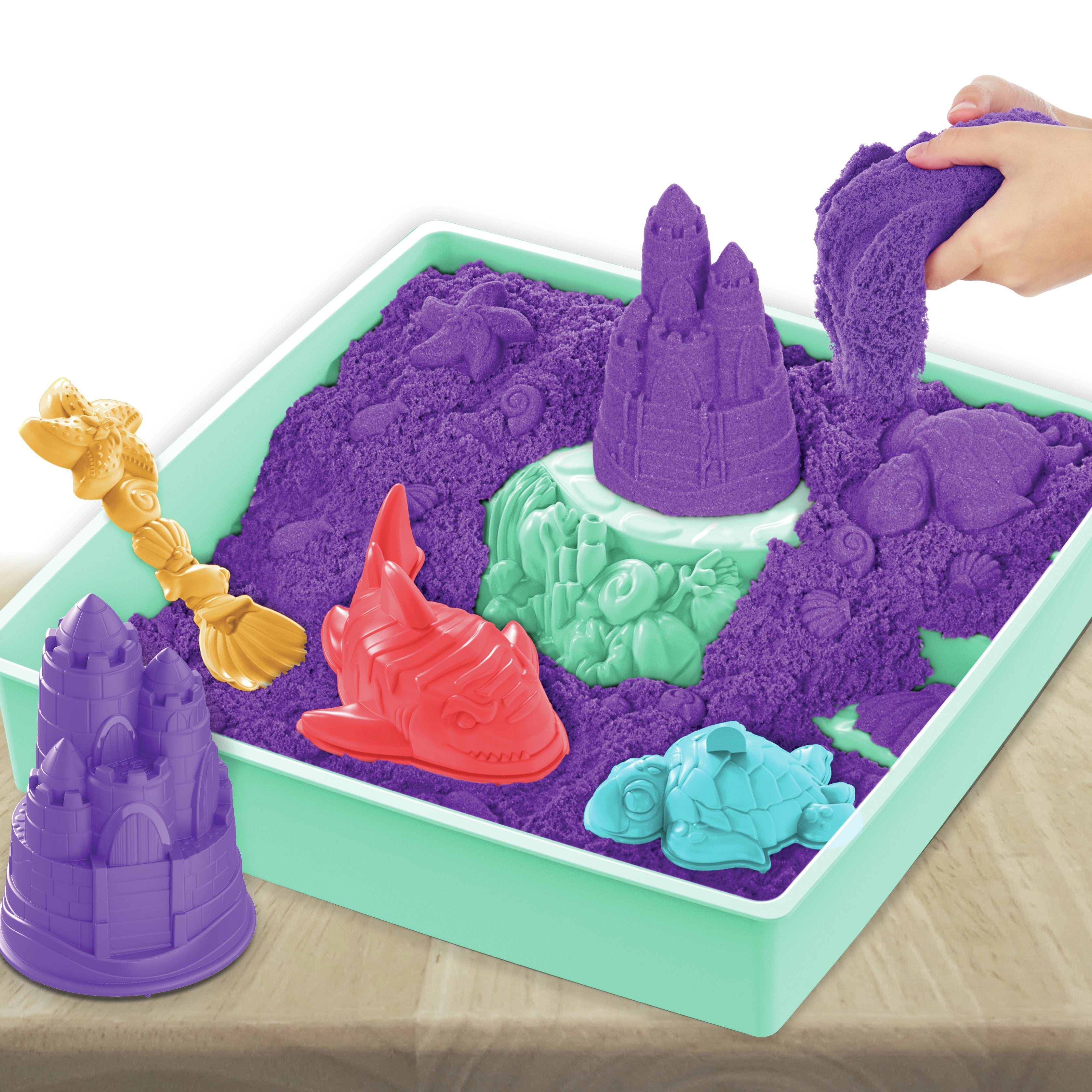 EAN 0778988404928 - Kinetic Sand KNS ACK Sandbox Set V2 Purple FR GML imagen 4