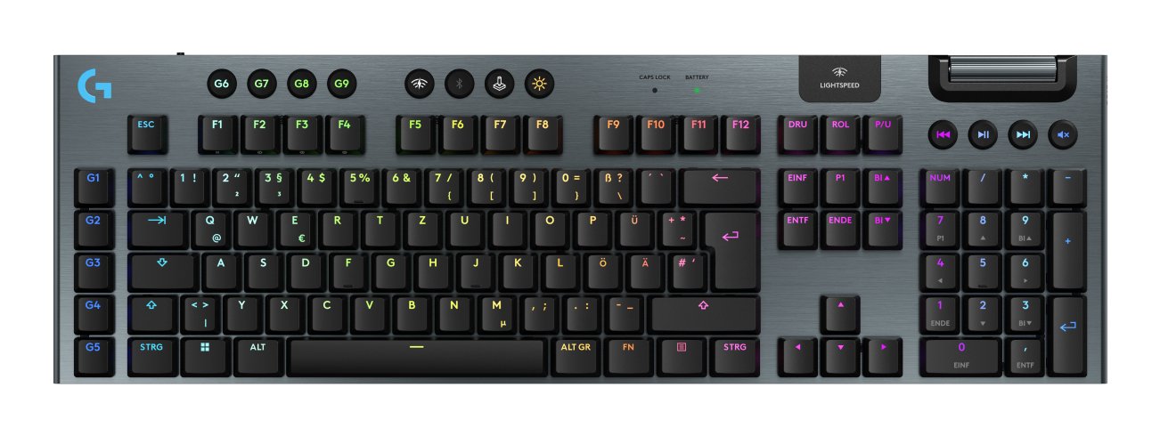 EAN 5099206121850 - Logitech G 920-012671 teclado Juego USB + RF Wireless + Bluetooth QWERTZ Alemán Negro imagen 1