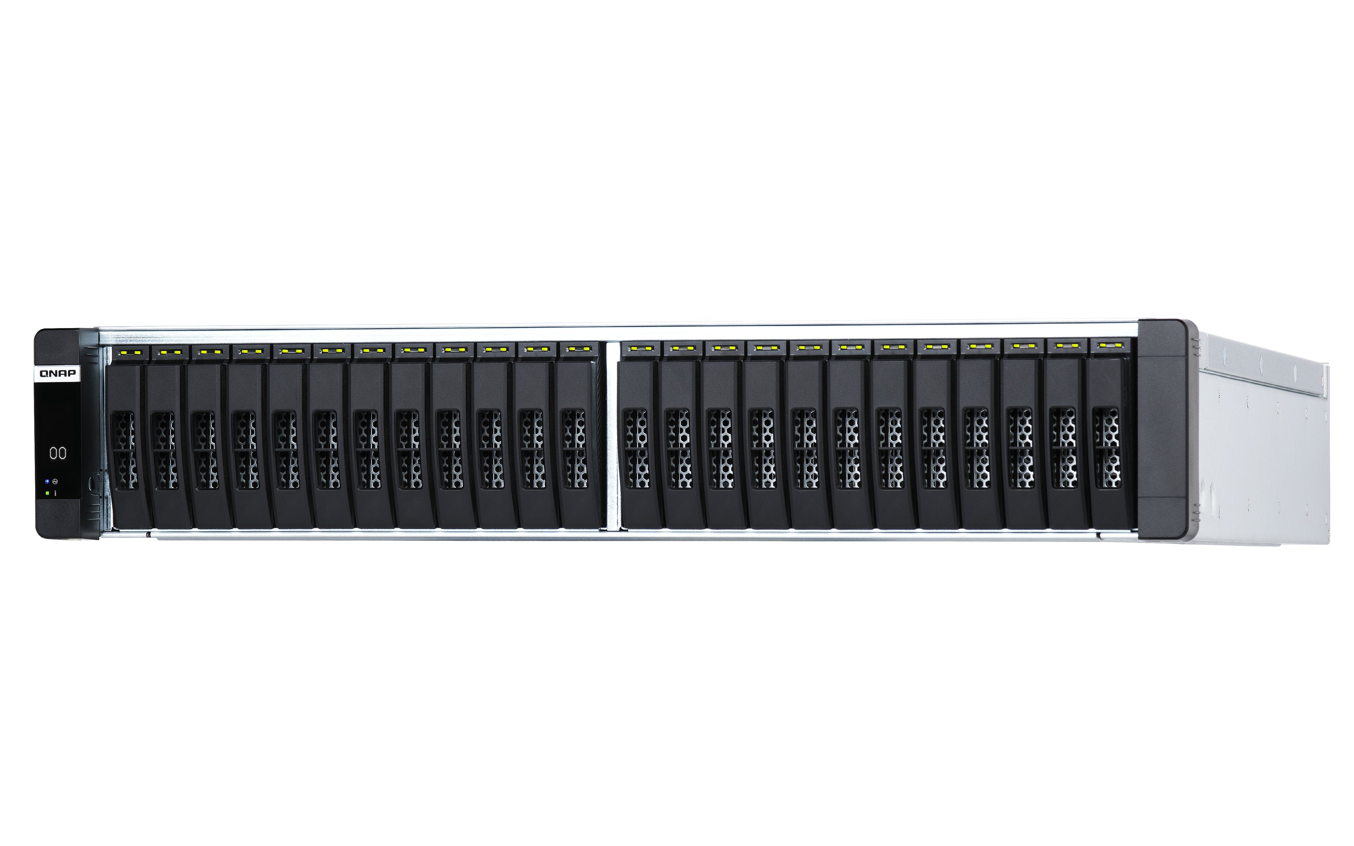 Qnap Es2486dc-2142it-128g 24-Bay Enterprise Zfs Nas Sas 12g 6g Xeon D-2142it 128gb Ram 7-Lan 4 Sfp+ 3 Rj45 For Each Controller