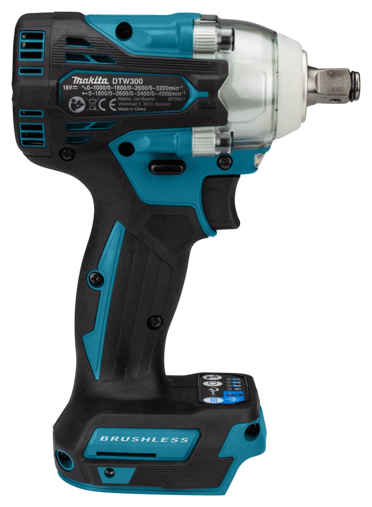 EAN 0088381898027 - Makita DTW300ZJ Akku-Schlagschrauber 3200 RPM Negro, Azul, Gris imagen 8
