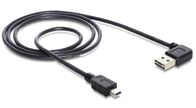 Delock Cable Easy Usb 2.0-A 90° Angular > Mini Usb 5 Pin St./St. 1 M