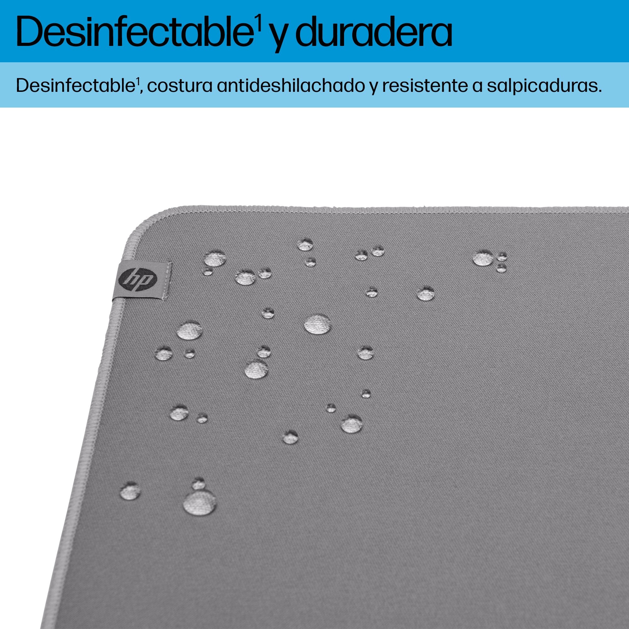 EAN 0197498446783 - HP 200 Sanitizable Desk Mat Gris imagen 4