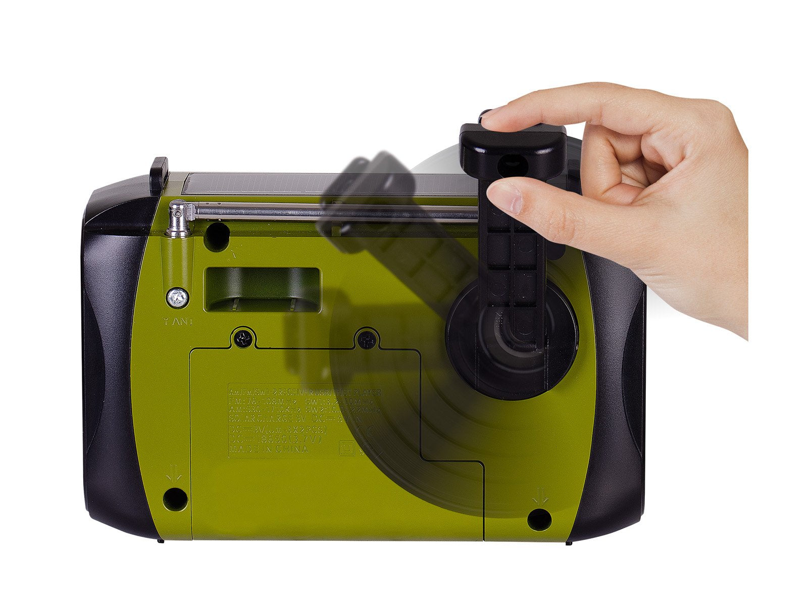 Radio Trevi Ra 7f30 Bt Explorer Radio Carga Solar & Dinamo Green