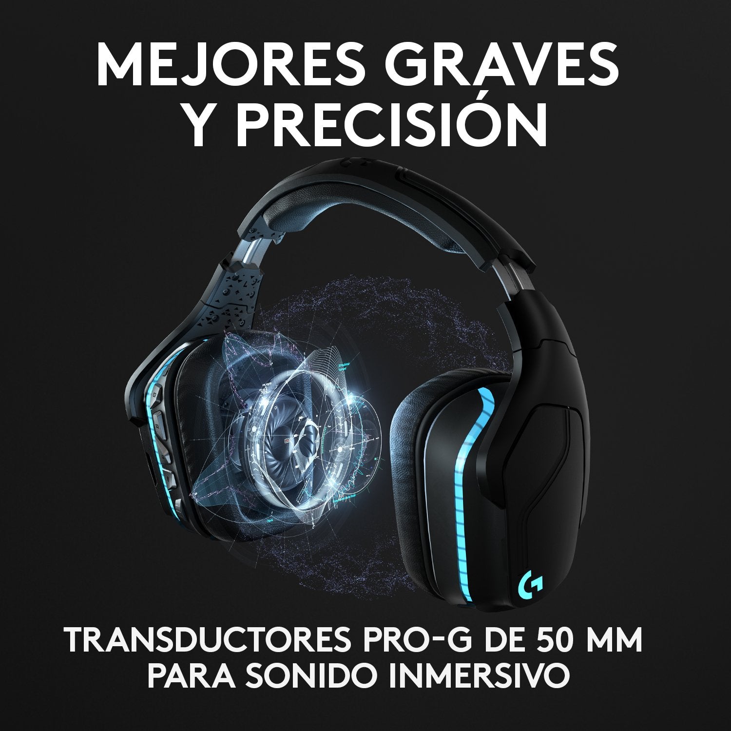 EAN 5099206081918 - Logitech G 981-000744 auricular y casco Auriculares Inalámbrico Diadema Juego Negro imagen 12