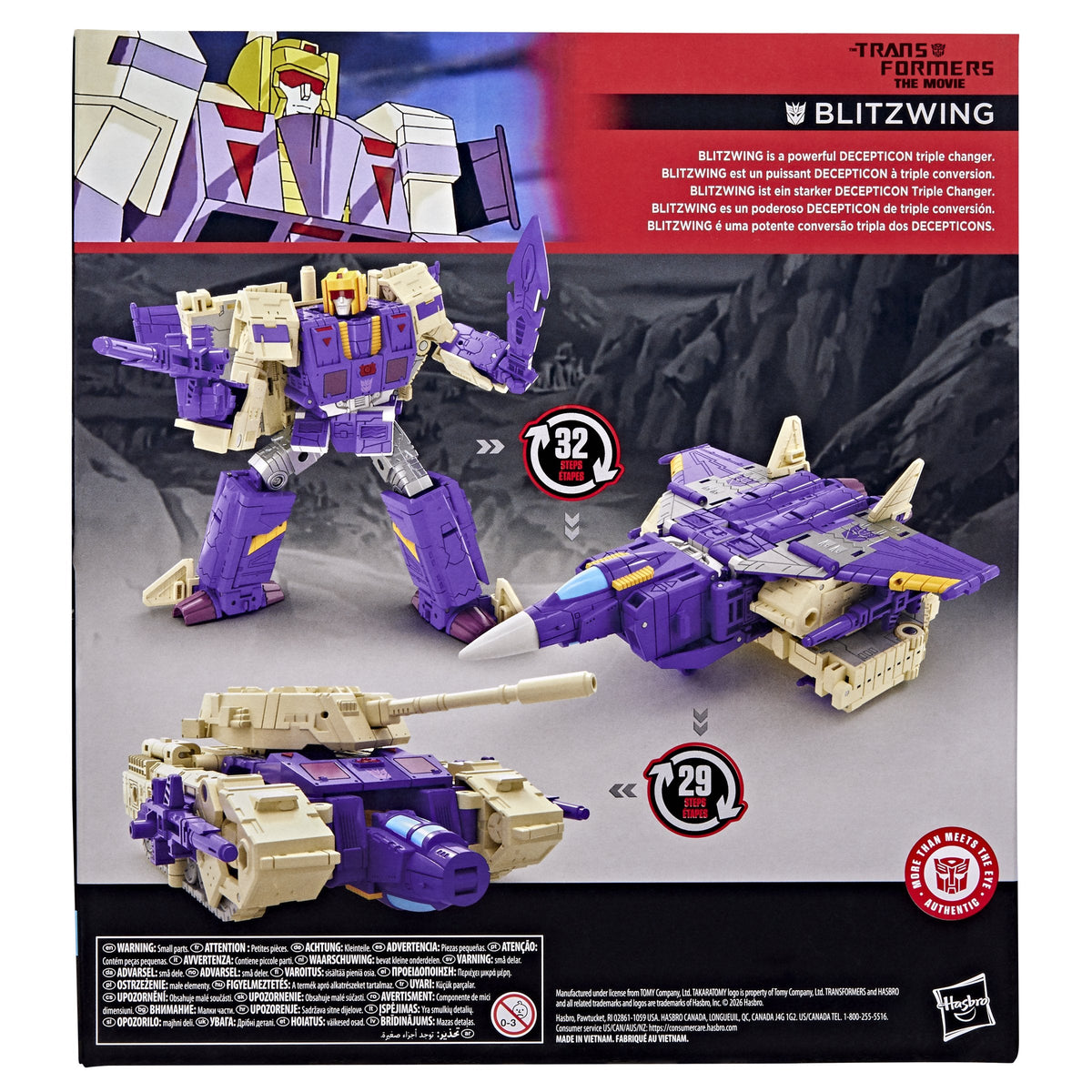 Figura Hasbro Transformers Studio Series Blitzwing