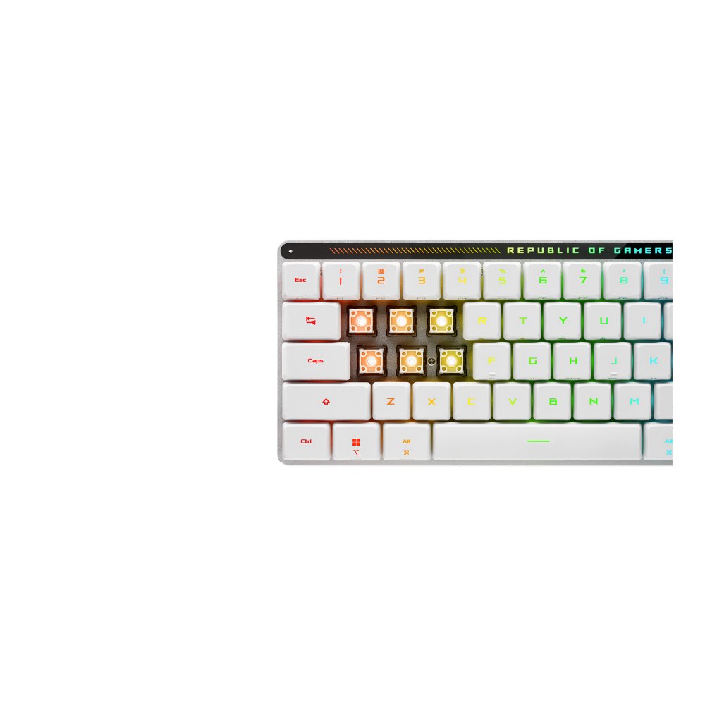 EAN 4711387334386 - ASUS 90MP03EC-BKSA10 teclado Juego USB + RF Wireless + Bluetooth Blanco imagen 2