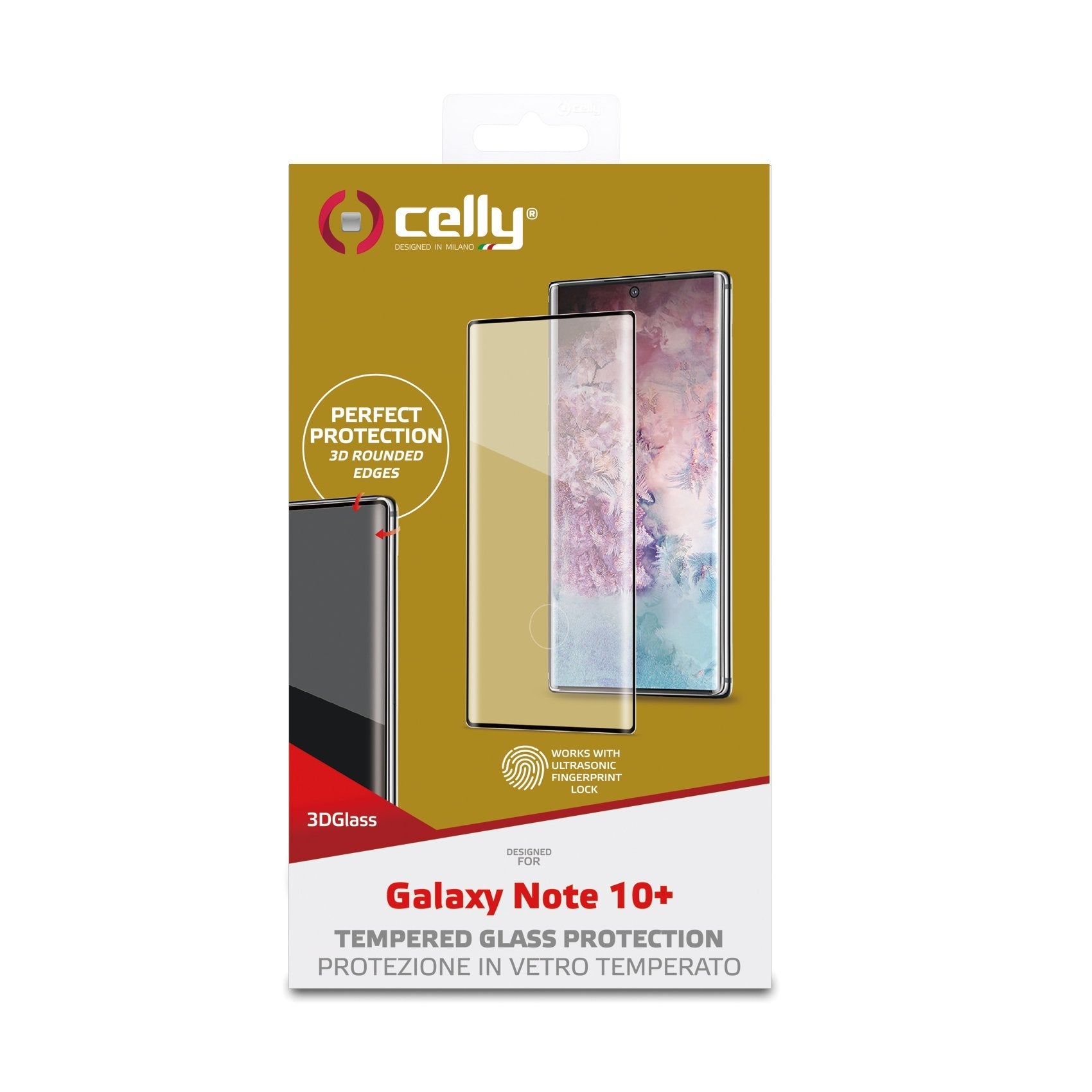 Celly 3dglass875bk Protector De Pantalla Para Samsung Galaxy Note10+ 1 Pieza(S)