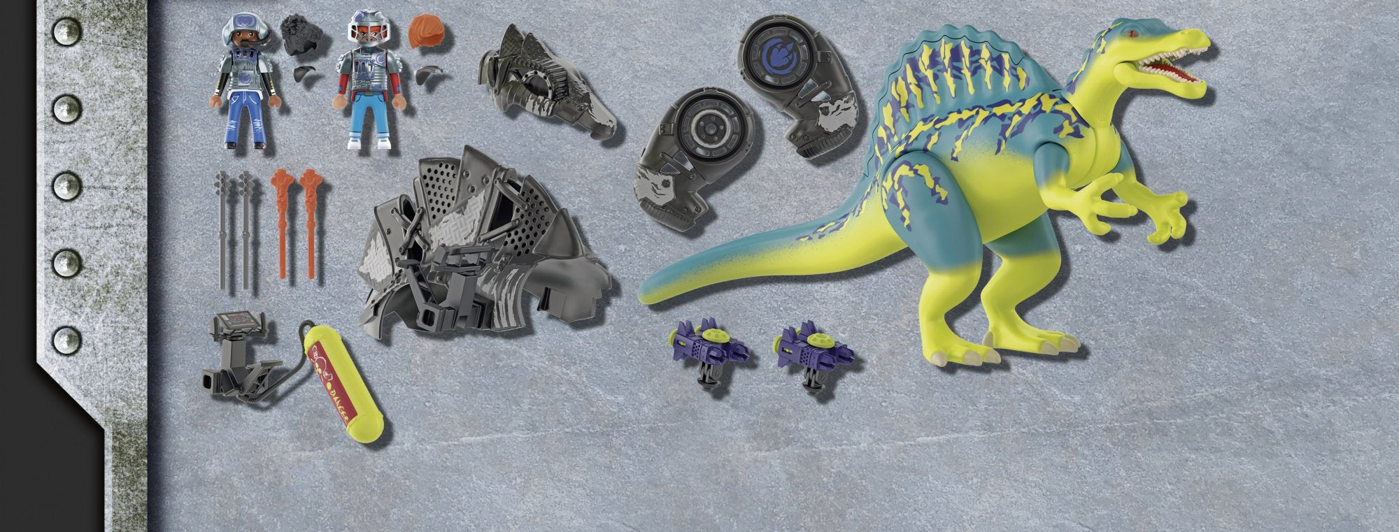 Playmobil 70625 Dino Rise Spinosaurio: Doble Poder De Defensa