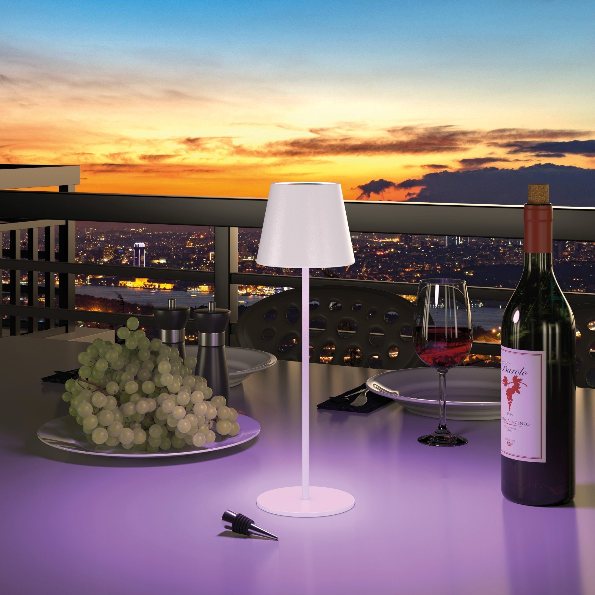 EAN 4040895011909 - RealPower LED TableLight 360 RGB lámpara de mesa 3 W Blanco imagen 4