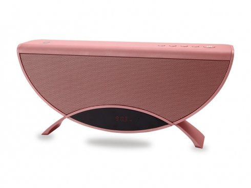 Conceptronic Altavoz Bluetooth Apollyon Color Rojo Reproduce Mp3 Desde Usb/Microsd Radio Fm Manos Libres 10w