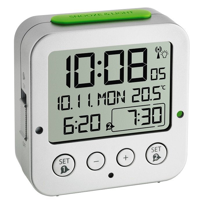 EAN 4009816027580 - TFA-Dostmann 60.2528.54 despertador Plata imagen 1