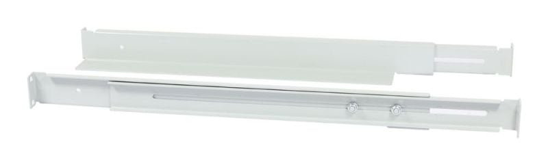 Allnet 19\"Schrank, Zbh. L-Schiene, Variabel, L=502-849mm, Lichtgris, 1 Paar(2mück),