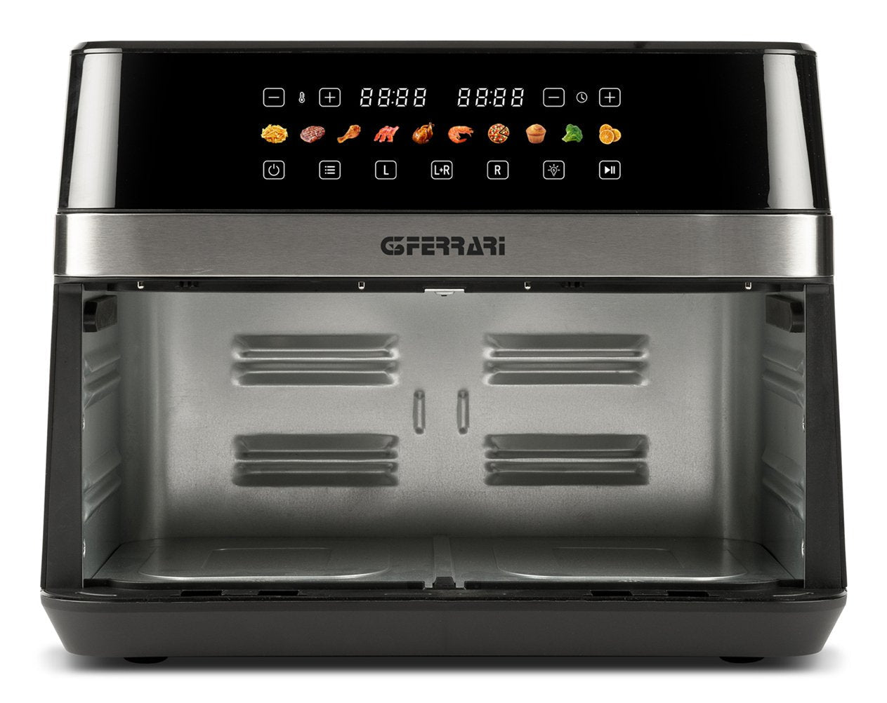 Freidora G3 Ferrari G10223 Doble 12 L Independiente 2200 W Freidora De Aire Caliente Negro, Acero Inoxidable