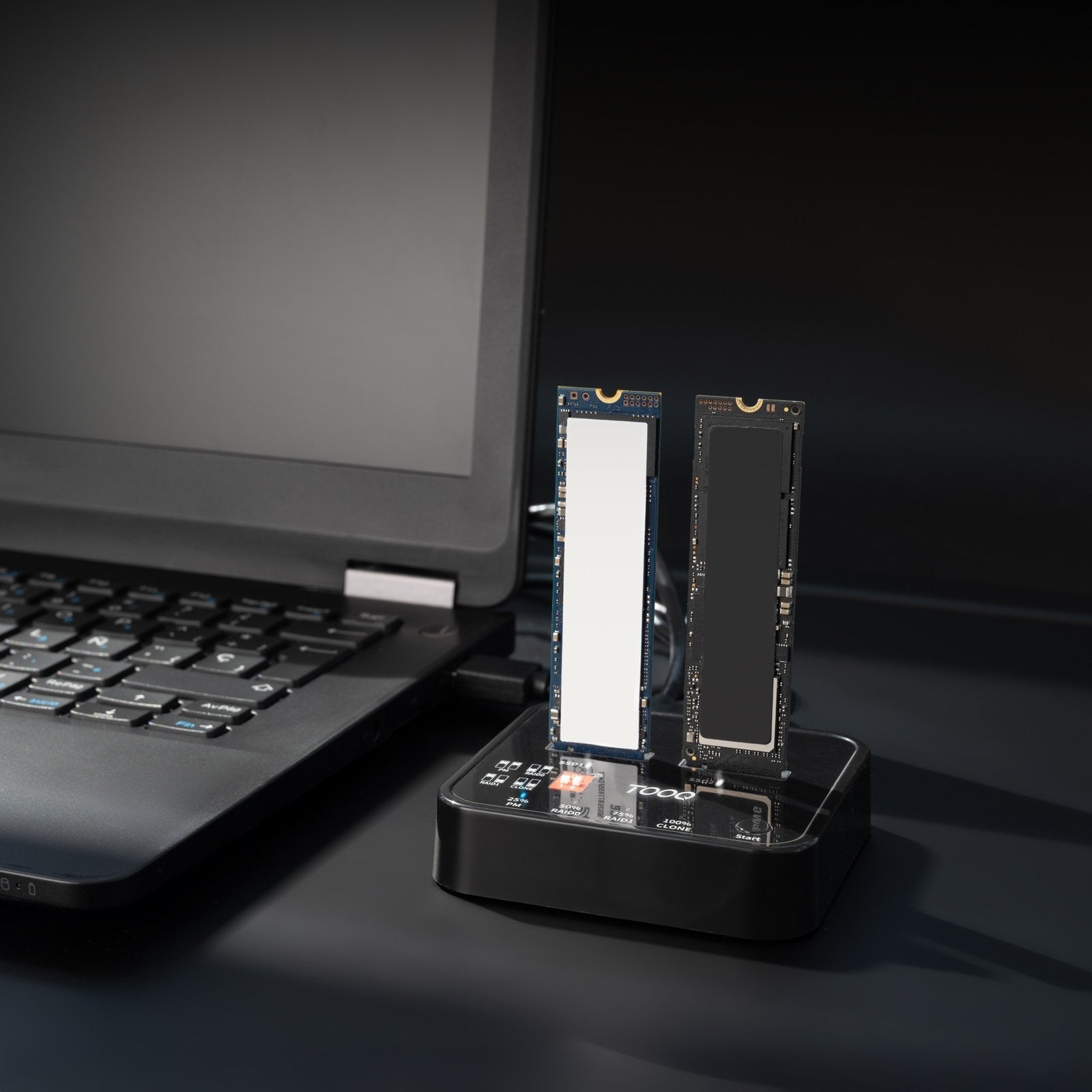 Docking Station Para Ssd M2 Sata Nvme Tooq Tqds-201b