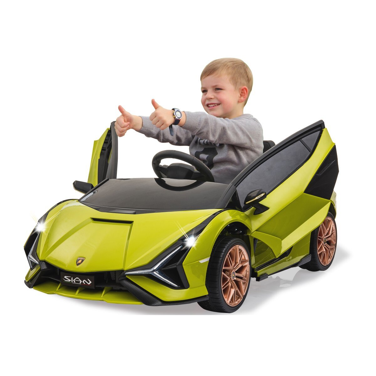 Jamara Ride-On Lamborghini Sian Verde 37 Mhz 3+