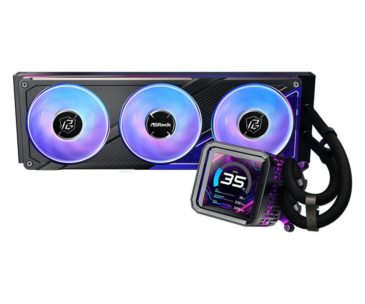 Refrigerador Liquido Cpu Asrock Phantom Gaming 360 Lcd Black
