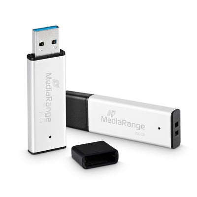 EAN 4260664872085 - MediaRange MR1903 unidad flash USB 256 GB USB tipo A 3.2 Gen 1 (3.1 Gen 1) Negro, Plata imagen 1