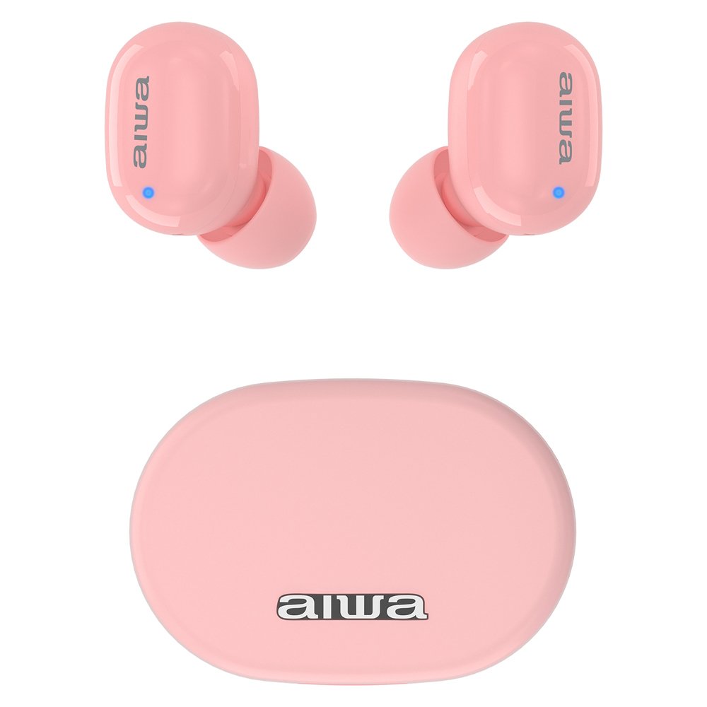 Auriculares Micro Aiwa Ebtw-150pk Rosa Bluetooth/Tactil/Estuche Carga/Pantalla Led/2xmic Ebtw-150pk