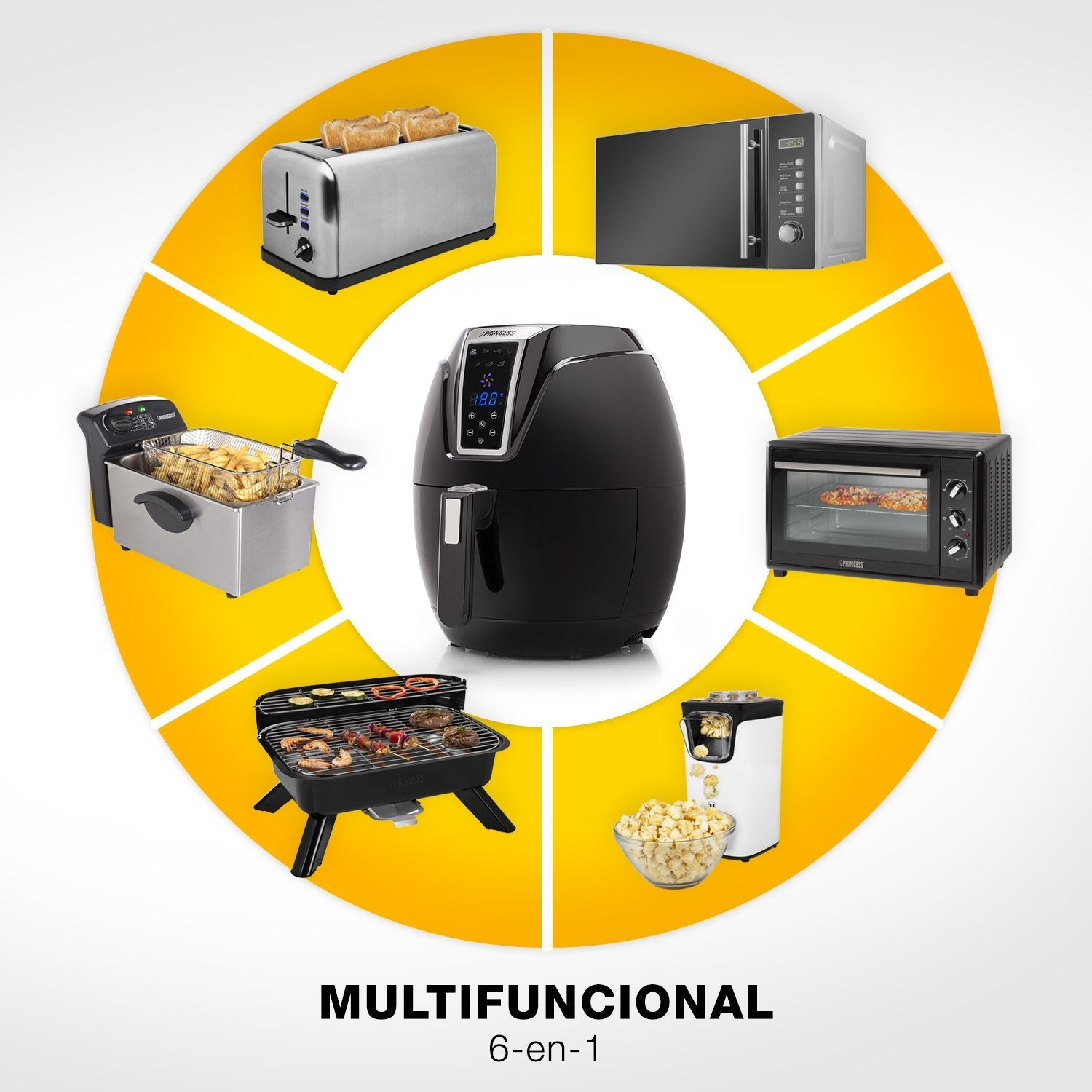 Princess Aerofryer Digital Xl Freidora Sin Aceite 1400w