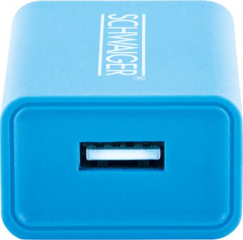 Schwaiger 230v Enchufe Usb Blanco/Azul