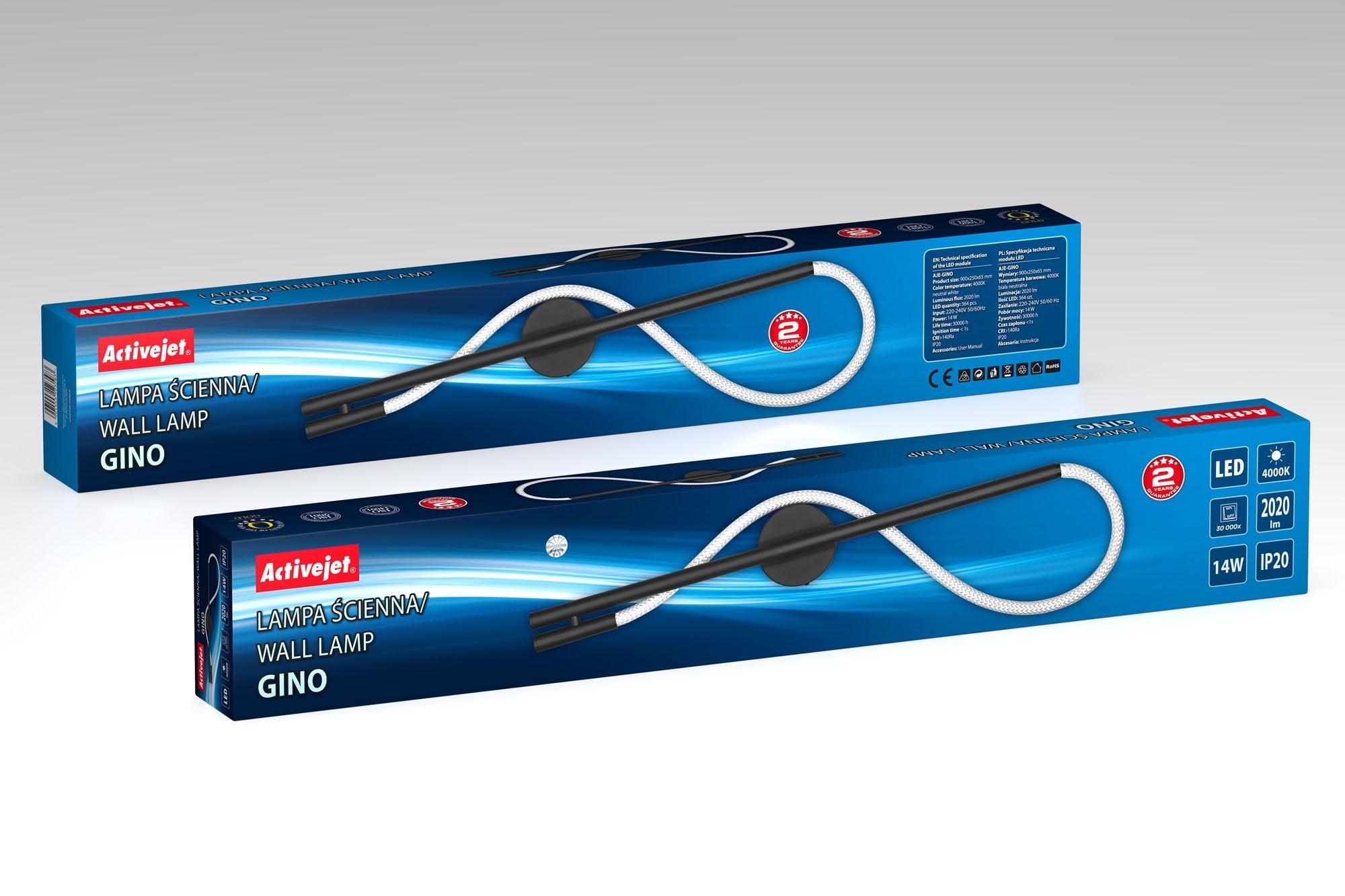 EAN 5901443123583 - Activejet AJE-GINO iluminación de pared 14 W imagen 3