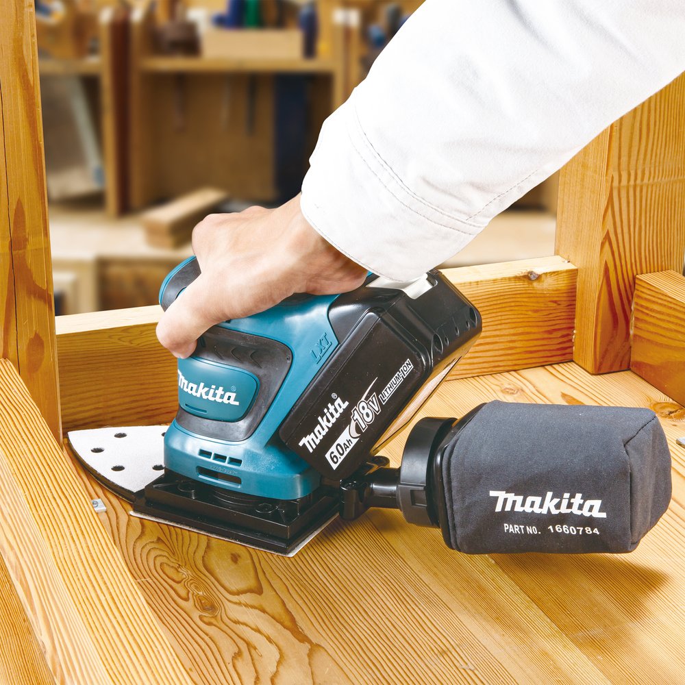 Lijadora Makita Dbo480z Portátil Lijadora Rotorbital 14000 Opm Negro, Azul 210 W