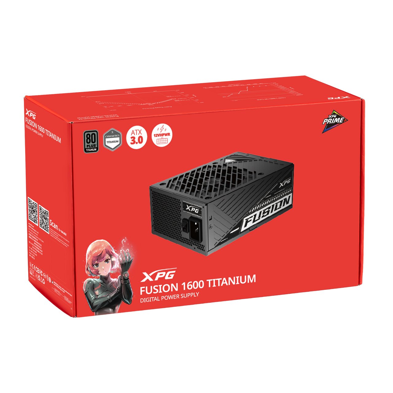 EAN 4711085939586 - XPG FUSION 1600W unidad de fuente de alimentación 20+4 pin ATX ATX Negro imagen 6