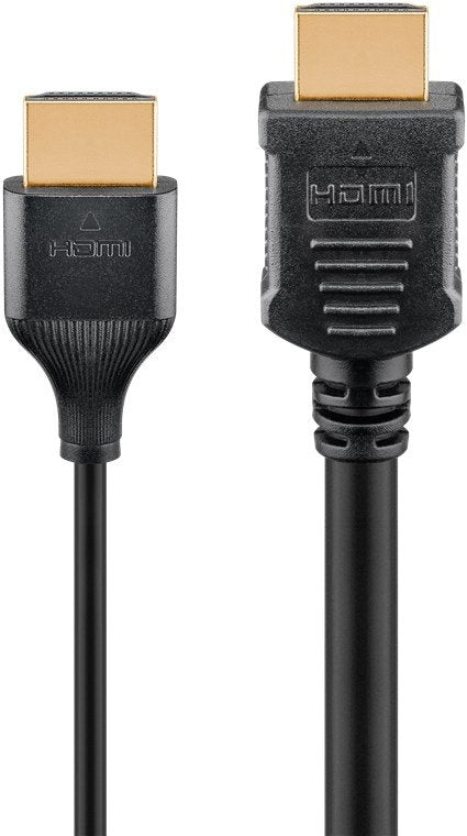 Goobay Slim High-Speed-Hdmi-Cable Mit Ethernet, 8k @ 60hz (Negro, 1 Meter) 75298