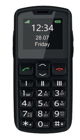 Móvil Beafon Sl230 Lte - 4g, Plateado Line, Con Teclas Grandes, Negro